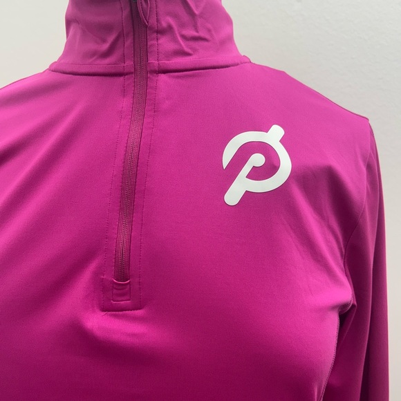 Peloton Women's Magenta Quarter-Zip Sweatshirt - Picture 2 of 12